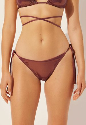 METALLIC SKIN - Bikini-Hose - Brown
