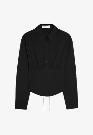 Bershka, CORSET-STYLE SHIRT - Blouse - black