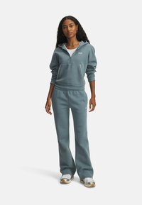 Under Armour RIVAL FLEECE PIPED - Trainingsbroek - jasper blue