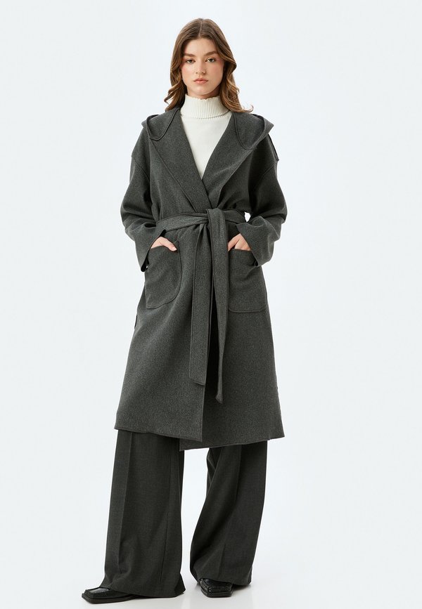 Klassischer Mantel - anthracite