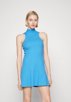 Noisy May NMMANALA HIGHNECK SKATER DRESS - Jerseykjole - azure blue