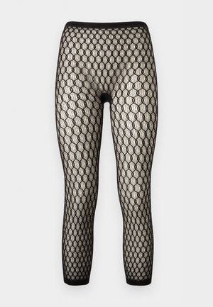 Swedish Stockings, LAURA NET CAPRI - Čarape preko koljena - black