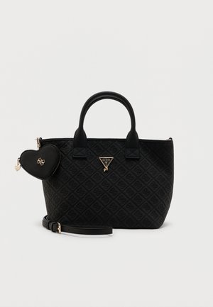 DEBOSSED TOTE BAG UNISEX - Sac à main - jet black