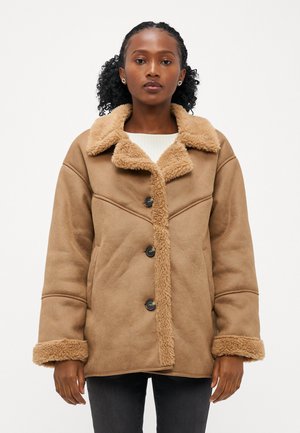 ONLYLVA COLLAR COAT  - Vinterfrakke - otter
