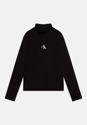 SLIM ROLL NECK - Džemperis - black