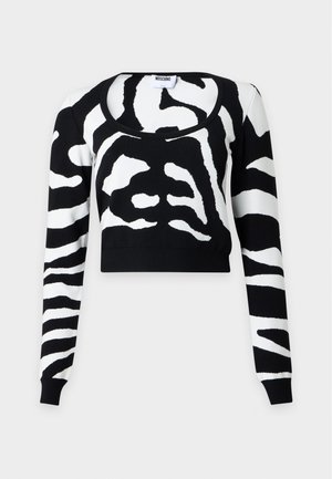 MOSCHINO, MAGLIA - Svetrík - fantasia nero