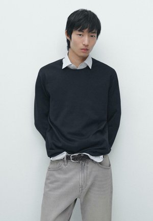 CREW NECK SWEATER  - Maglione - mottled dark blue