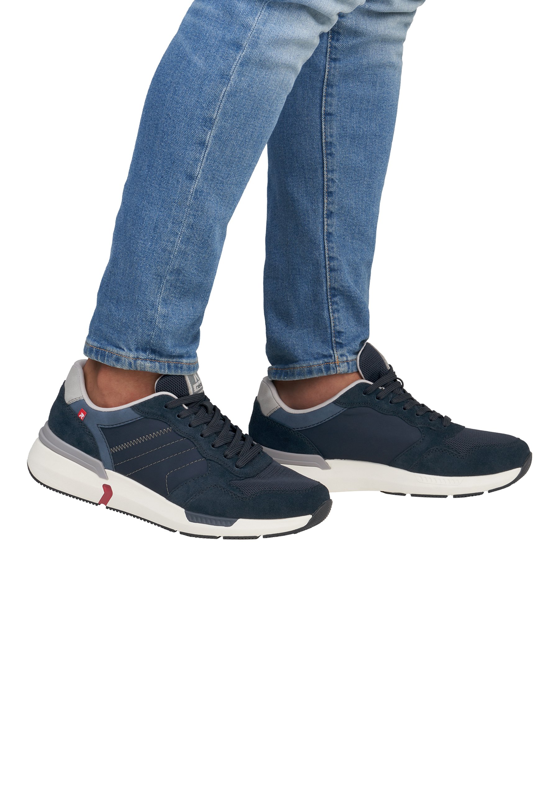 Rieker SNEAKER LOW Trainers blau/blue Zalando