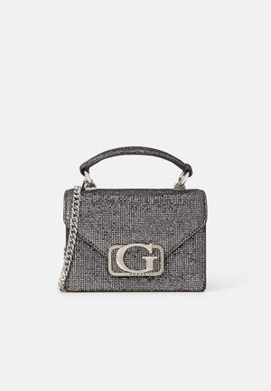Guess ZALINA MINI TOP HANDLE FLAP - Sac à main - pewter