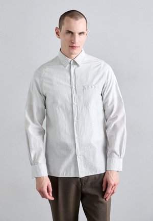 ALEX STRIPE - Camisa - white/grey