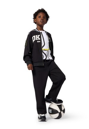 DKNY, PANTALON LARGE - Pantalon cargo - black