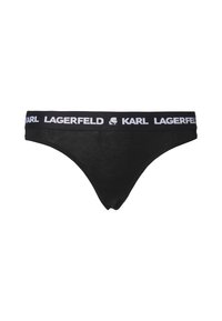 KARL LAGERFELD LOGO THONG - Stringit - black