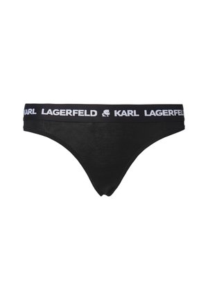 KARL LAGERFELD LOGO THONG - Thong - black