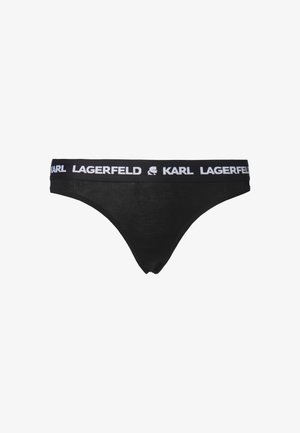 KARL LAGERFELD LOGO THONG - String - black