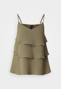 VMALVA LAYERED SINGLET  - Débardeur - vetiver
