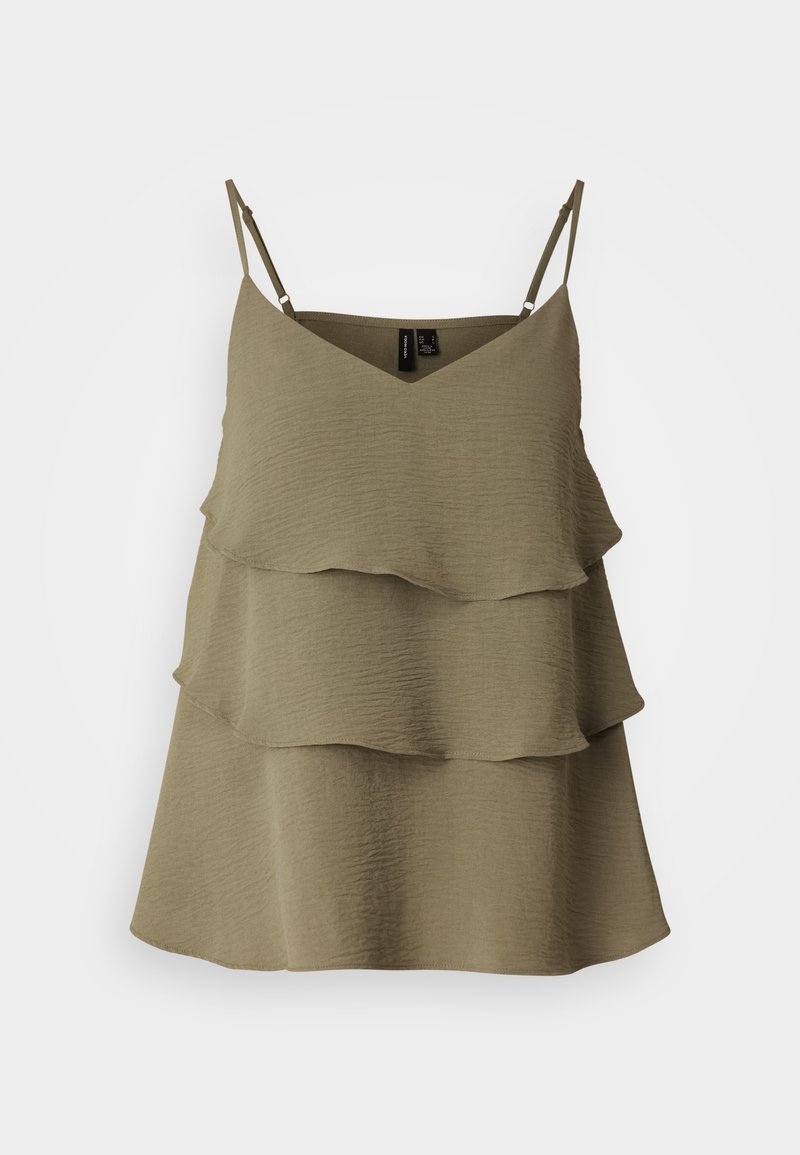 Vero Moda Top groen gemêleerd Vero Moda Top groen gemêleerd