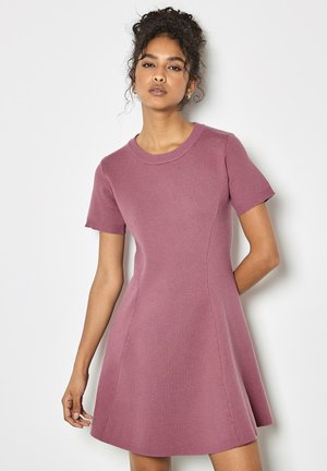 Gebreide jurk - pink