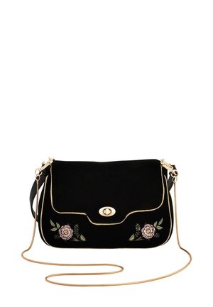 ROSE EMBROIDERED - Käsilaukku - black