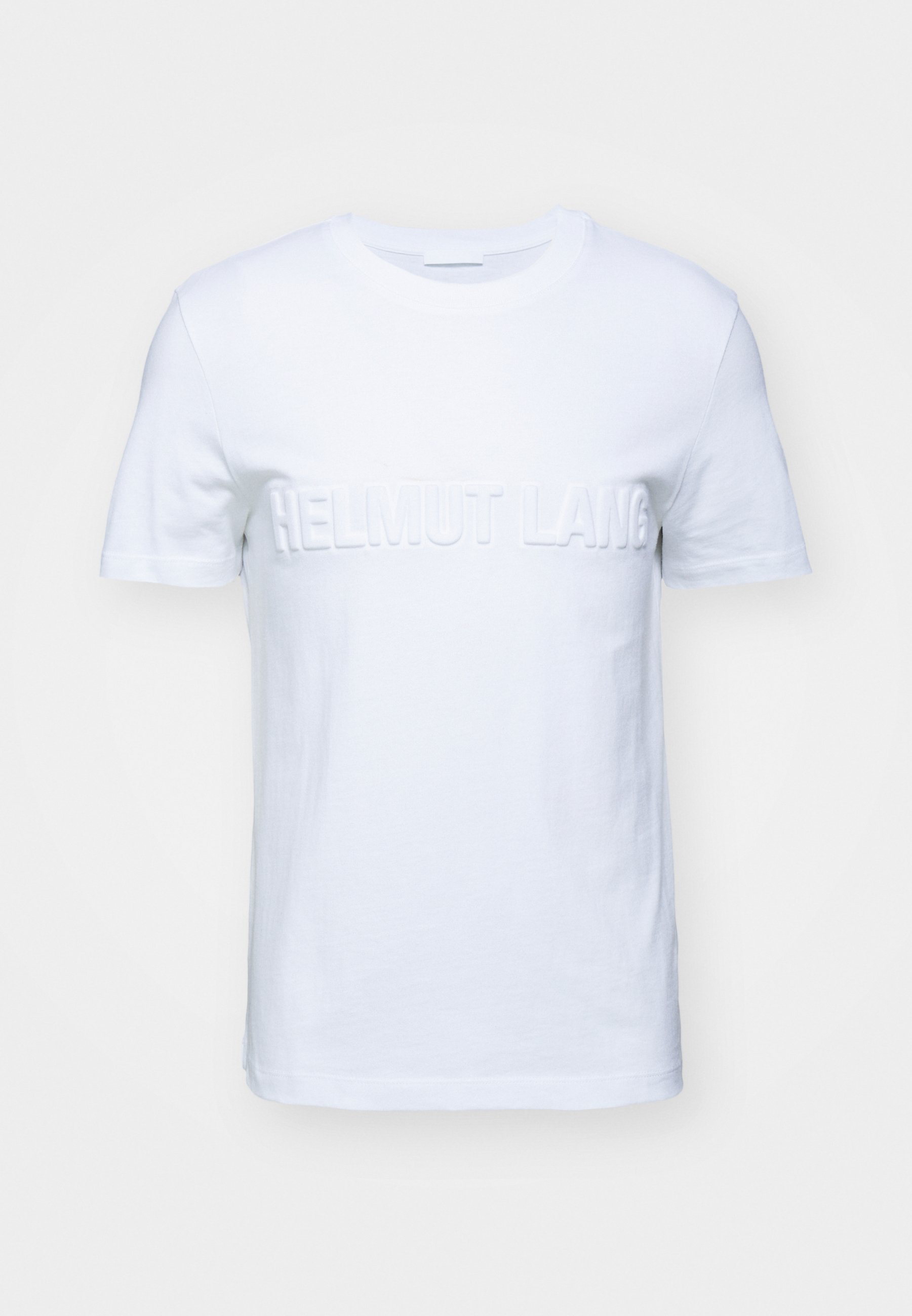 Helmut Lang EMBOSSED TEE ROUNDED - Basic T-shirt - optic white