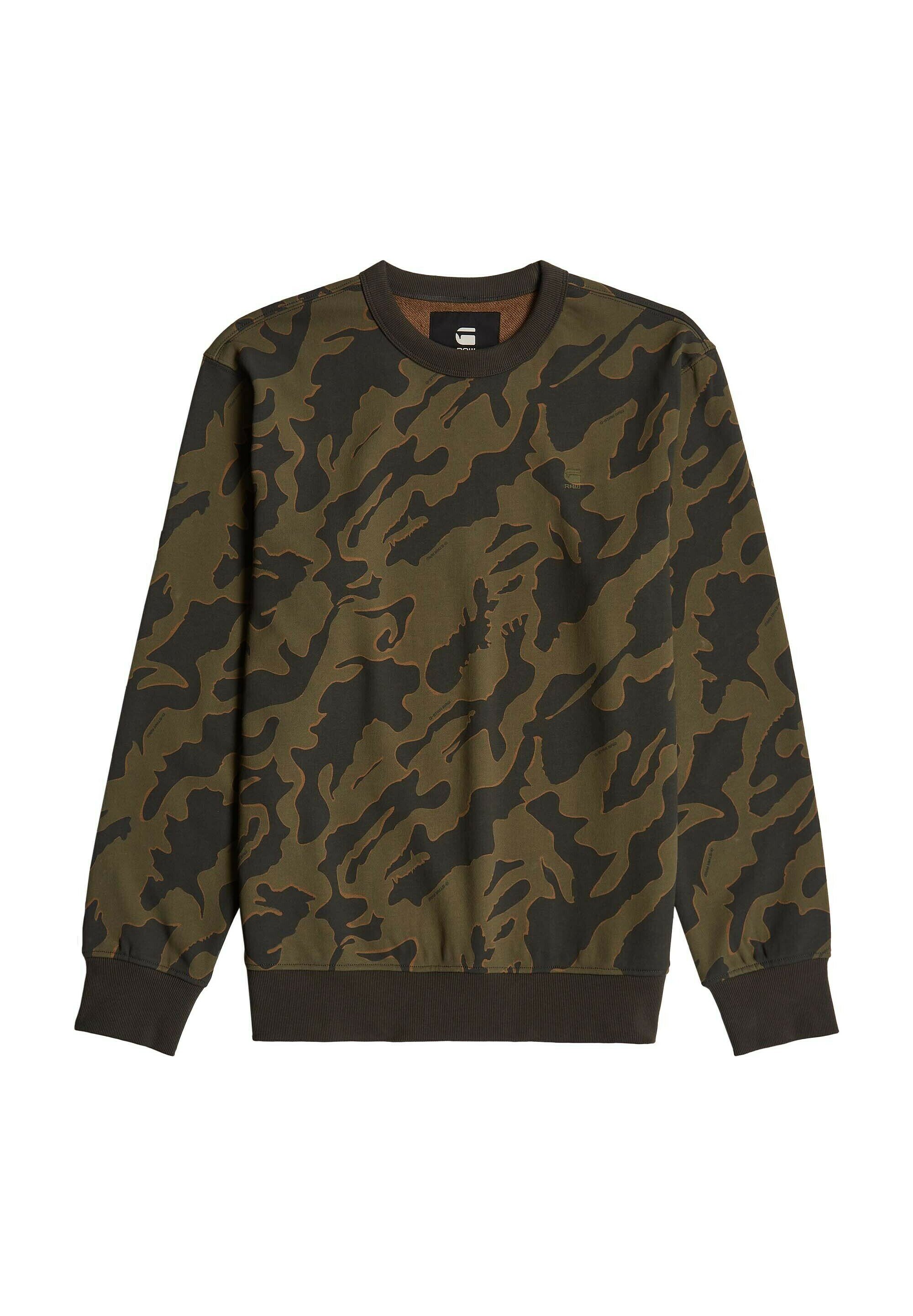 G-STAR RAW - CAMOUFLAGE - Sweatshirt - schwarz grün/black - Zalando.co.uk