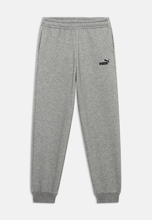PUMA LOGO - Tracksuit bottoms - medium gray — photo 3