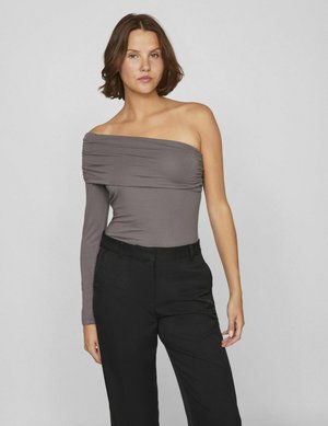 VILA LANGÄRMELIGES - Long sleeved top - poppy seed