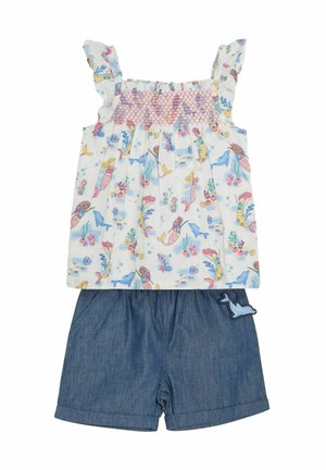 REGULAR FIT - 2-PIECE PET IN POCKET SMOCKED SET  - Blusa - blue mermaid scene