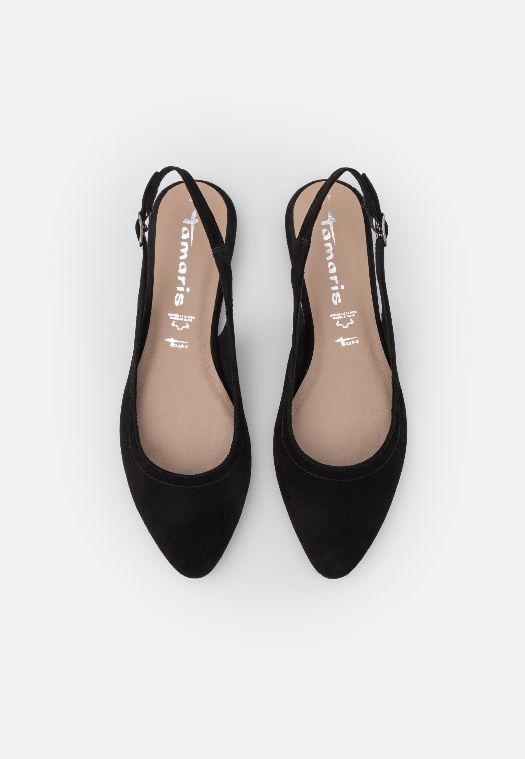Tamaris Slingback ballerina´s - black/zwart - Zalando.nl