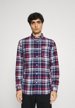 SLHREGZANE SHIRT CHECK - Skjorta - brick red