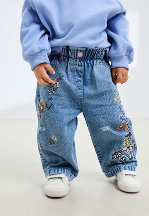 Next REGULAR FIT - FLORAL PRINT - Sirgete säärtega teksad - denim