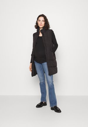 Anna Field MAMA SET - Μπλούζα με μακριά μανίκια - black/white