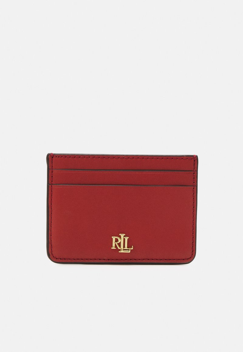 Lauren Ralph Lauren LEATHER CARD CASE - Maks - red sunstone