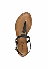 s.Oliver Sandales tongs - black