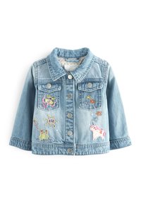 Next EMBROIDERED UNICORN - Jeansjacka - mid blue