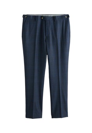 SLIM FIT SIGNATURE MARZOTTO  CHECK - Öltönynadrág - navy