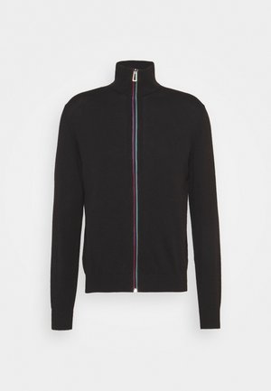 MENS ZIP THRU CARDIGAN - Gilet - black