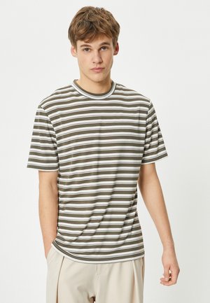 Koton CREW NECK  - T-Shirt print - beige