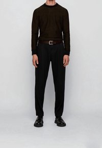 BOSS Stickad tröja - black