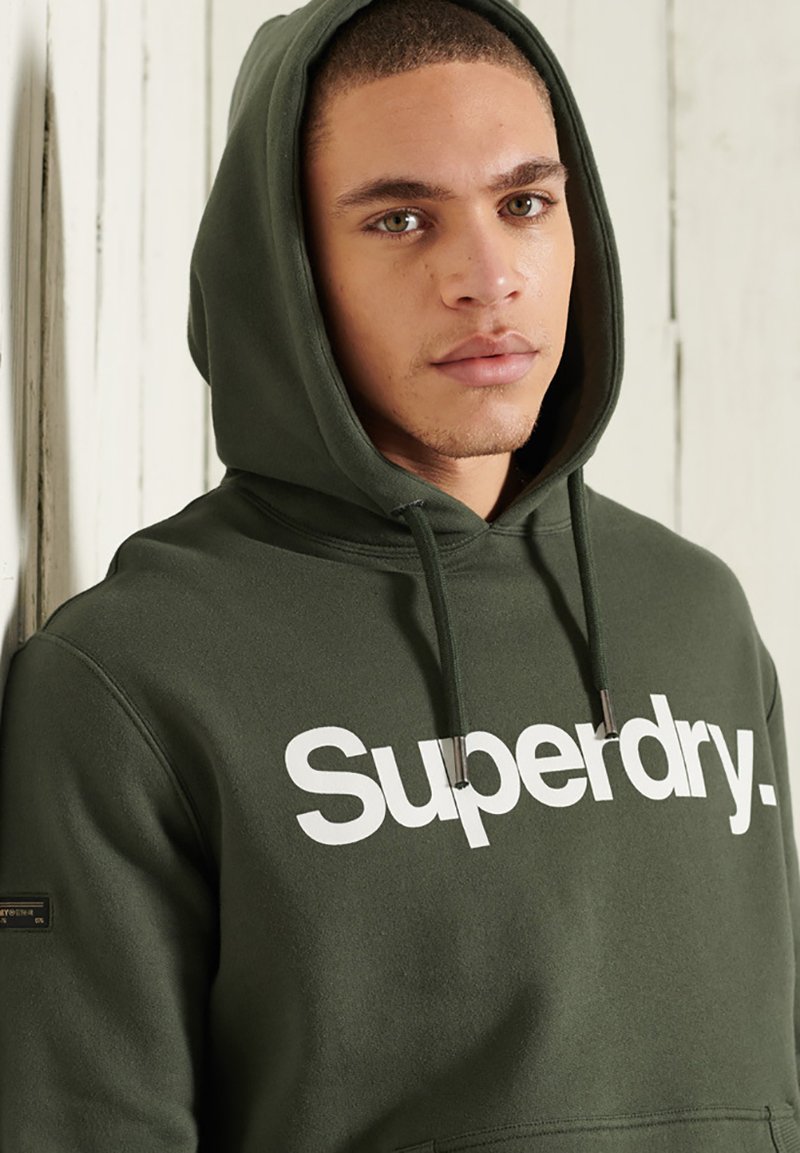 Superdry MILITARY GRAPHIC - Hoodie - ivy green/mottled green - Zalando.de