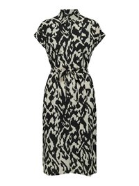 ONLY ONLHANNOVER SHIRT DRESS - Shirt dress - birch black graphic