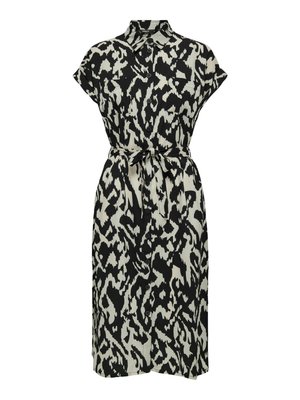 ONLY ONLHANNOVER SHIRT DRESS - Abito a camicia - birch black graphic