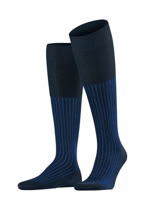 FALKE OXFORD STRIPE - Calcetines hasta la rodilla - space blue