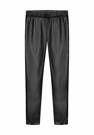 HIGH RISE AND SLIM FIT - Tights - black