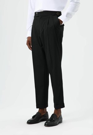 HIGH WAIST - Stoffhose - black