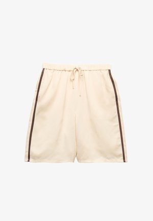 Marks & Spencer, SIDE STRIPE LONGLINE - Pantalon de survêtement - ecru