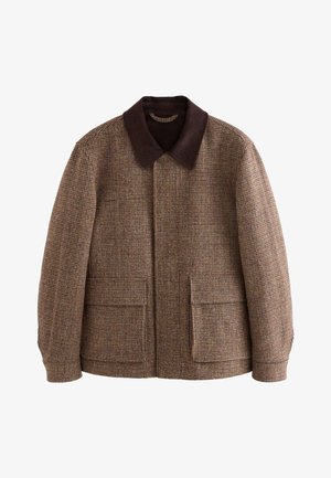 Next, REGULAR FIT - SIGNATURE HARRIS TWEED - Ľahká bunda - brown