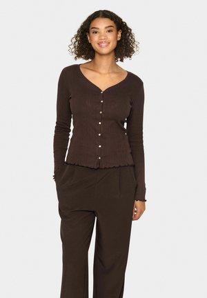 Saint Tropez GRU - Strickjacke - dark oak