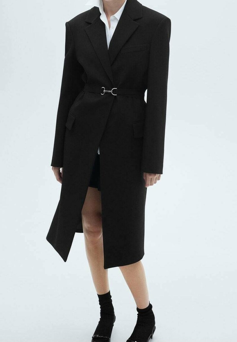 Mango Cappotto classico - black