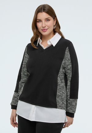 CON DETTAGLIO - Sweatshirt - nero