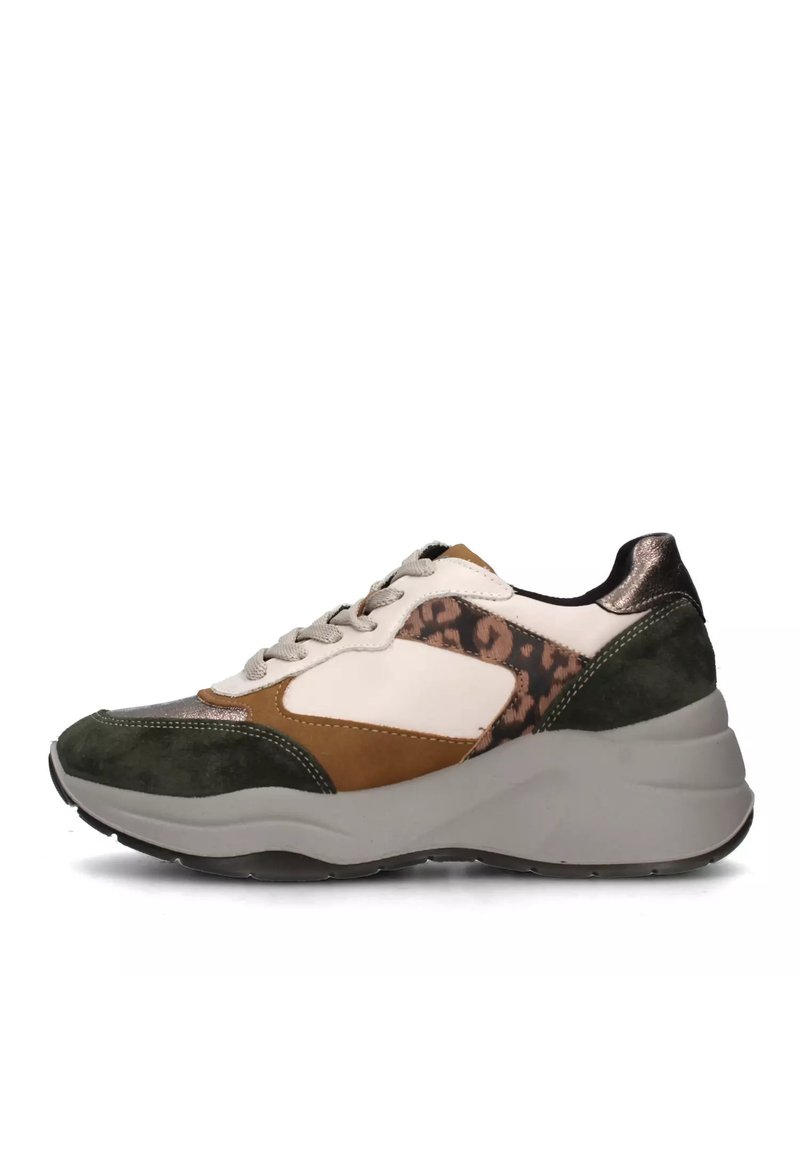 Baskets IGI&Co Cuir Cuivre Pour Femme - Talon Compensé 4,1 Cm, Semelle Intérieure Amovible, Style Décontracté